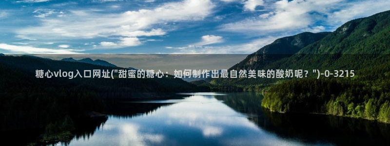 糖心网站vlog